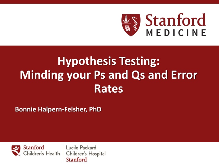 hypothesis testing minding your