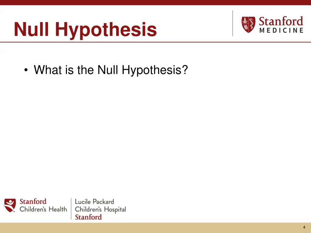 null hypothesis