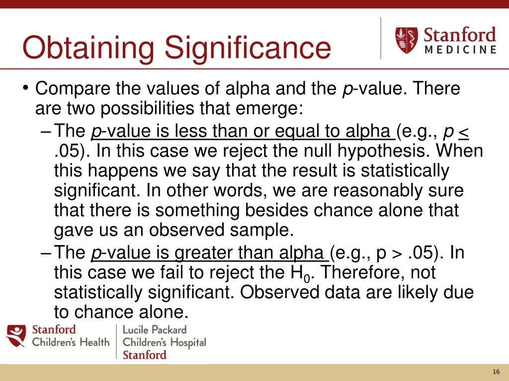 obtaining significance