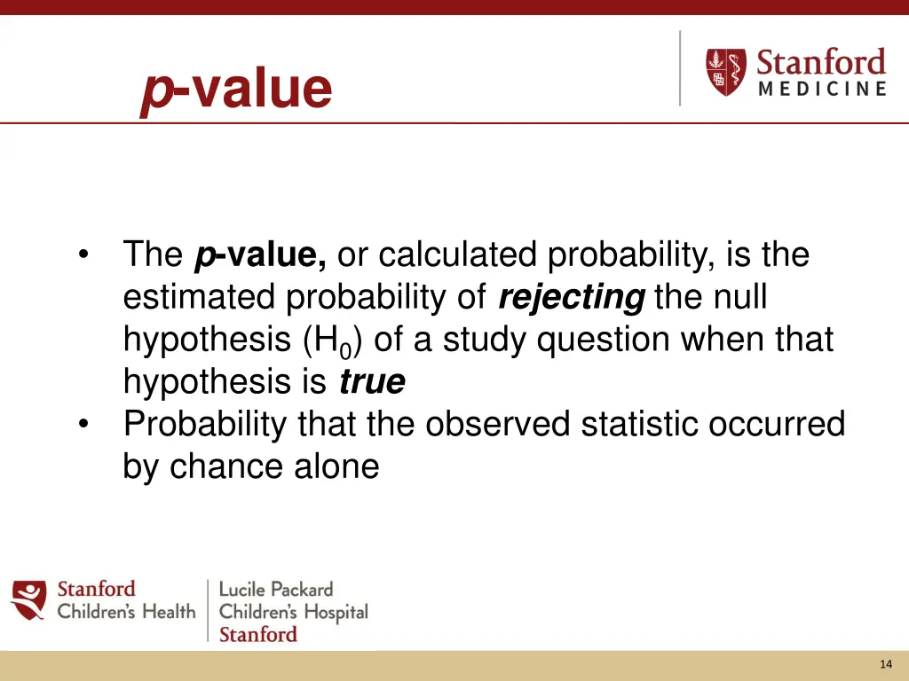 p value