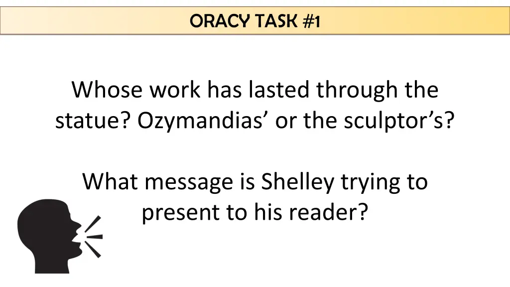 oracy task 1