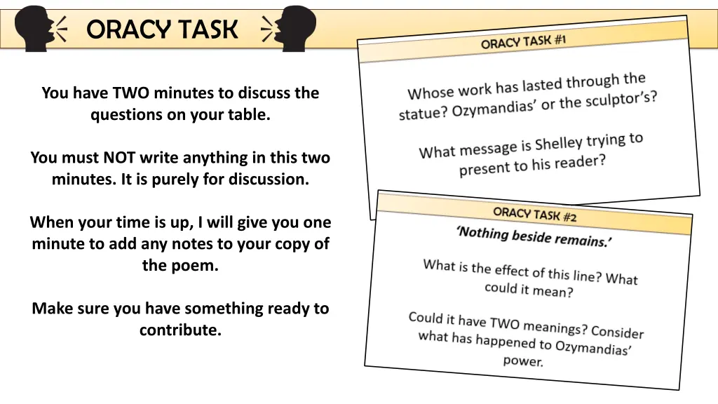 oracy task