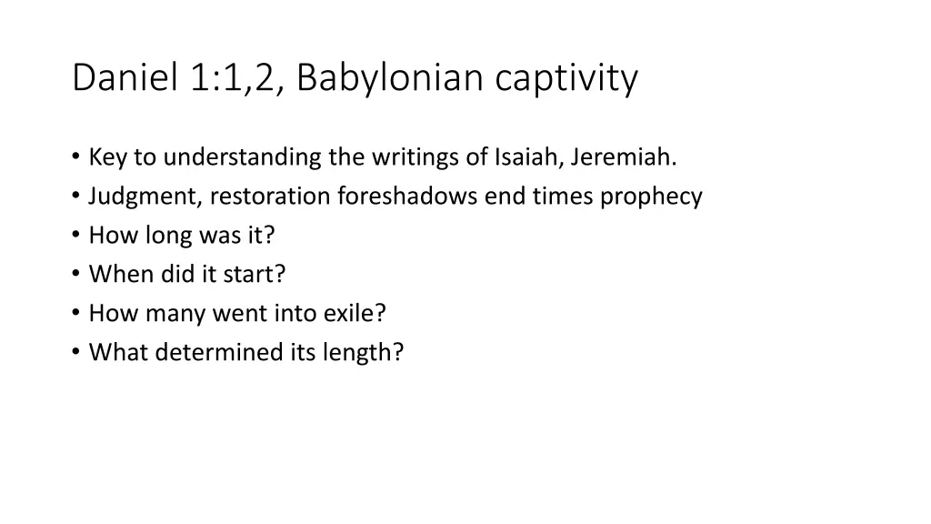 daniel 1 1 2 babylonian captivity