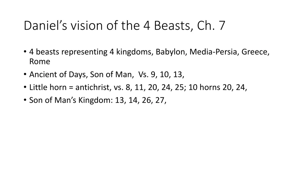 daniel s vision of the 4 beasts ch 7