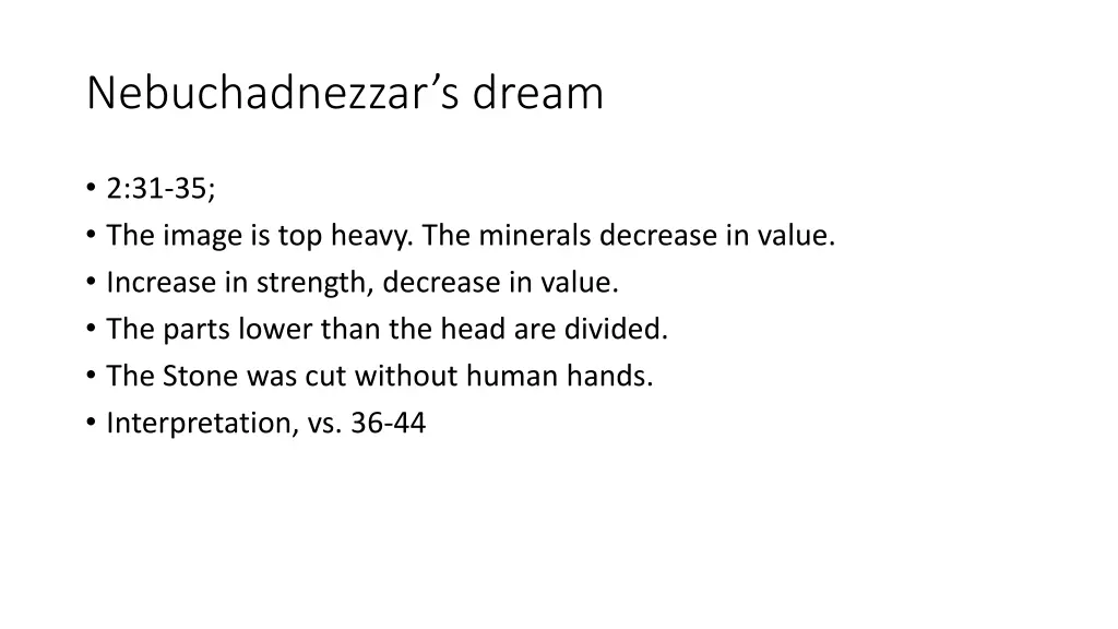 nebuchadnezzar s dream