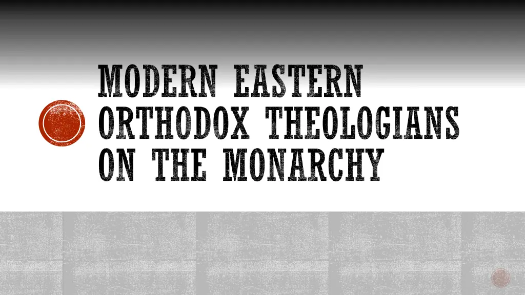 modern eastern orthodox theologians