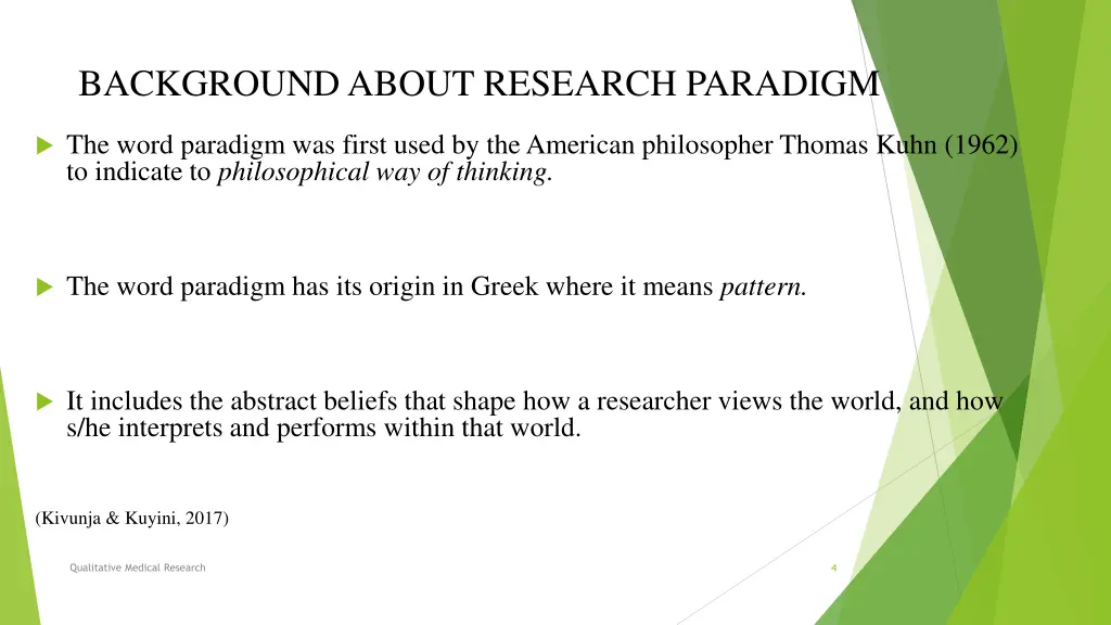 background about research paradigm