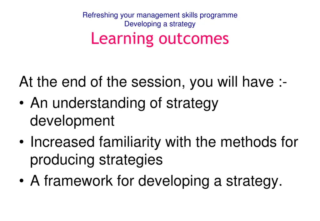 refreshing your management skills programme 2