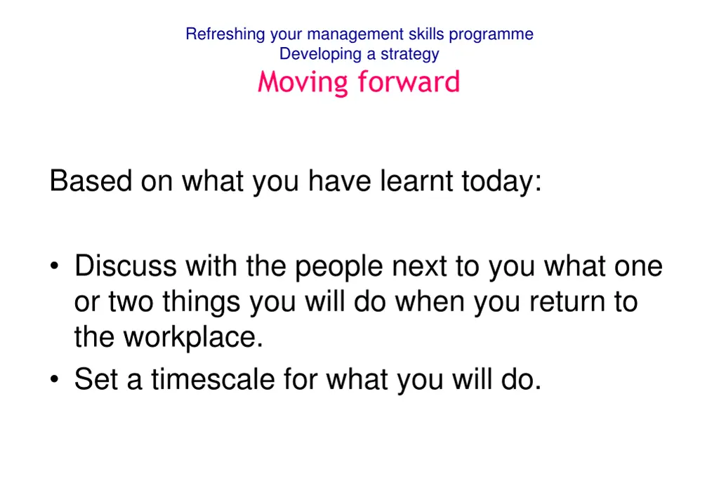 refreshing your management skills programme 23