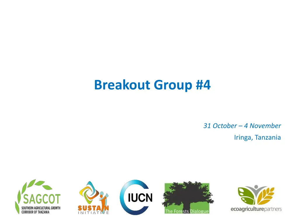 breakout group 4