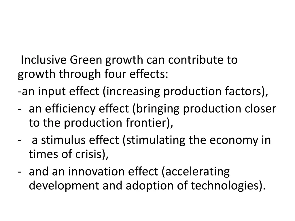 inclusive green growth can contribute to growth