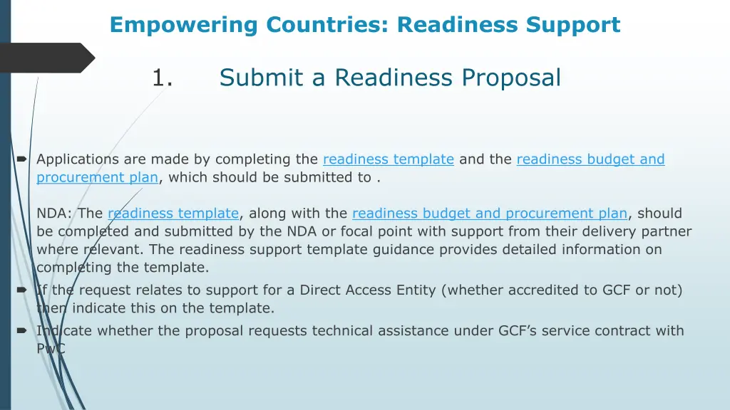 empowering countries readiness support 10