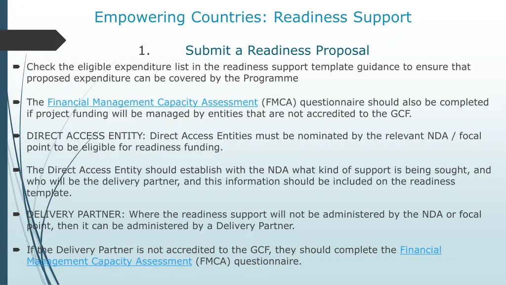 empowering countries readiness support 11