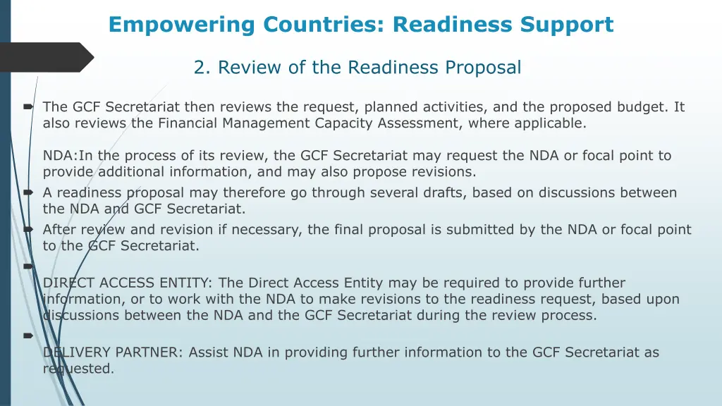 empowering countries readiness support 12