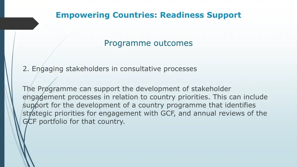 empowering countries readiness support 5