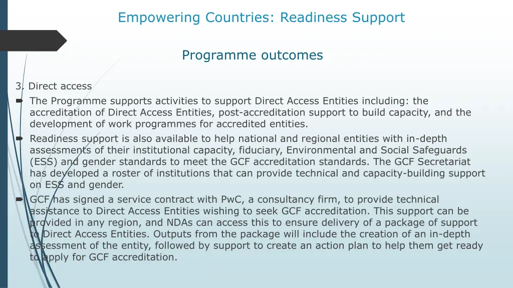 empowering countries readiness support 6