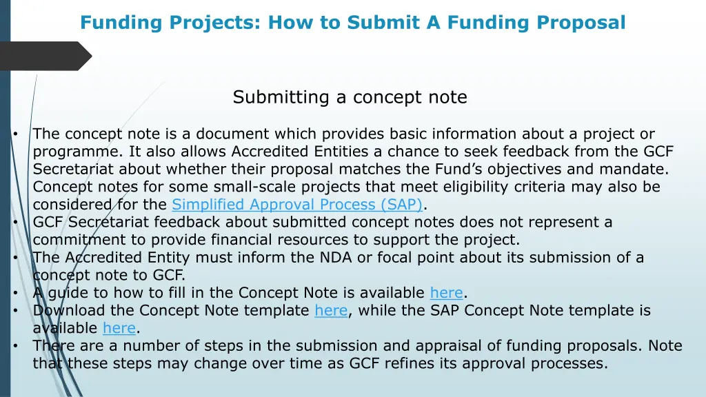 funding projects how to submit a funding proposal