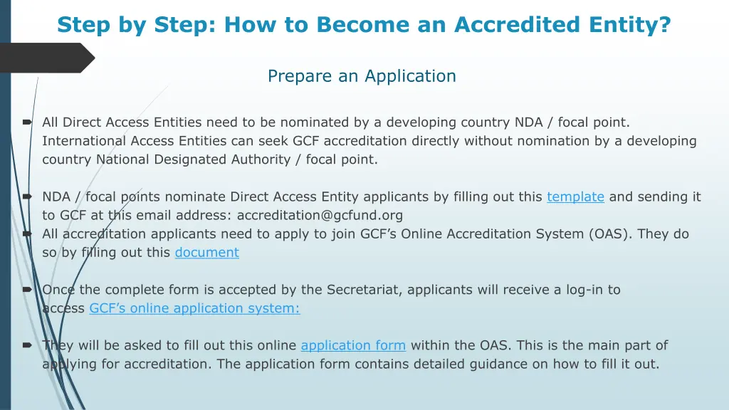 step by step how to become an accredited entity 1