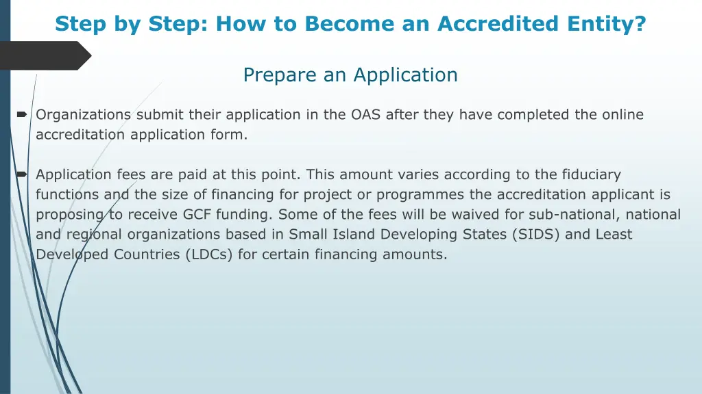 step by step how to become an accredited entity 2