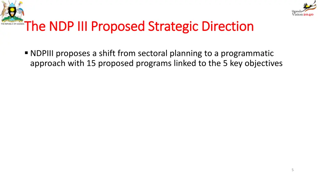 the ndp iii proposed strategic direction 2