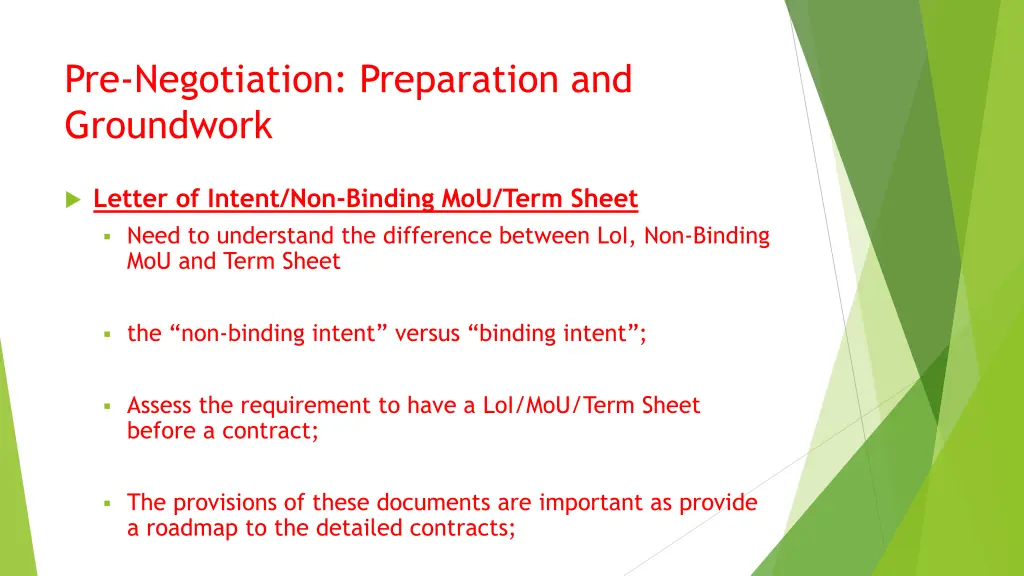 pre negotiation preparation and groundwork 1