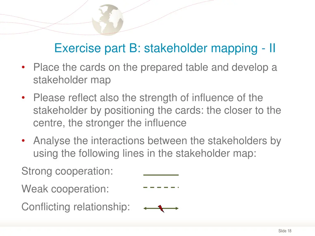 exercise part b stakeholder mapping ii