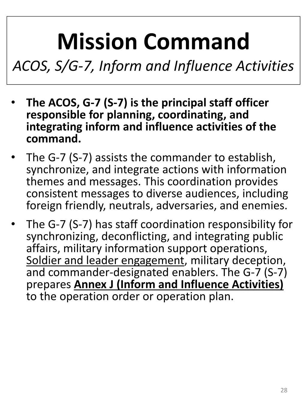 mission command acos s g 7 inform and influence