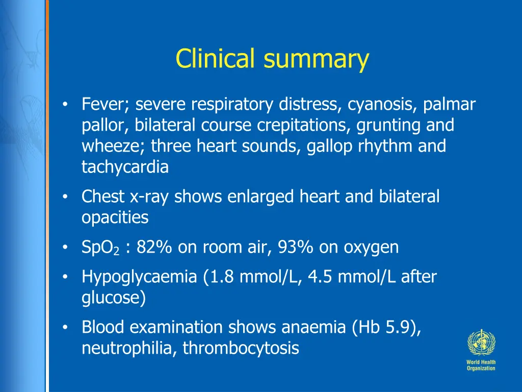 clinical summary