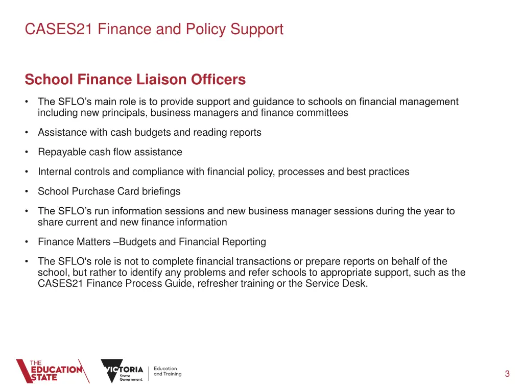 cases21 finance and policy support