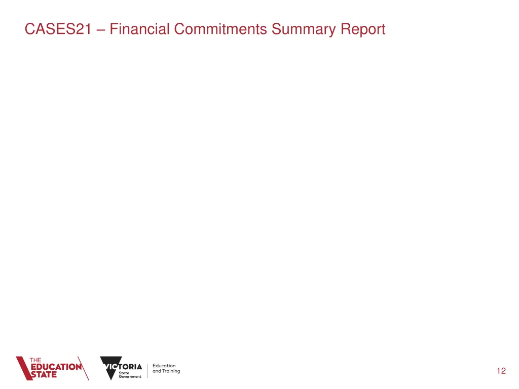 cases21 financial commitments summary report 2