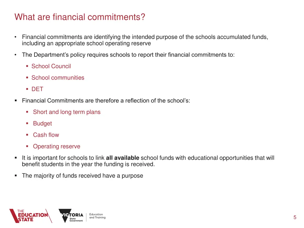 what are financial commitments