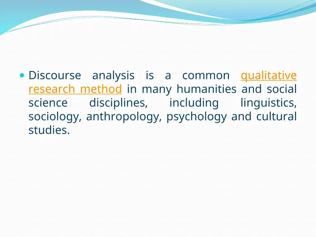 discourse research method in many humanities