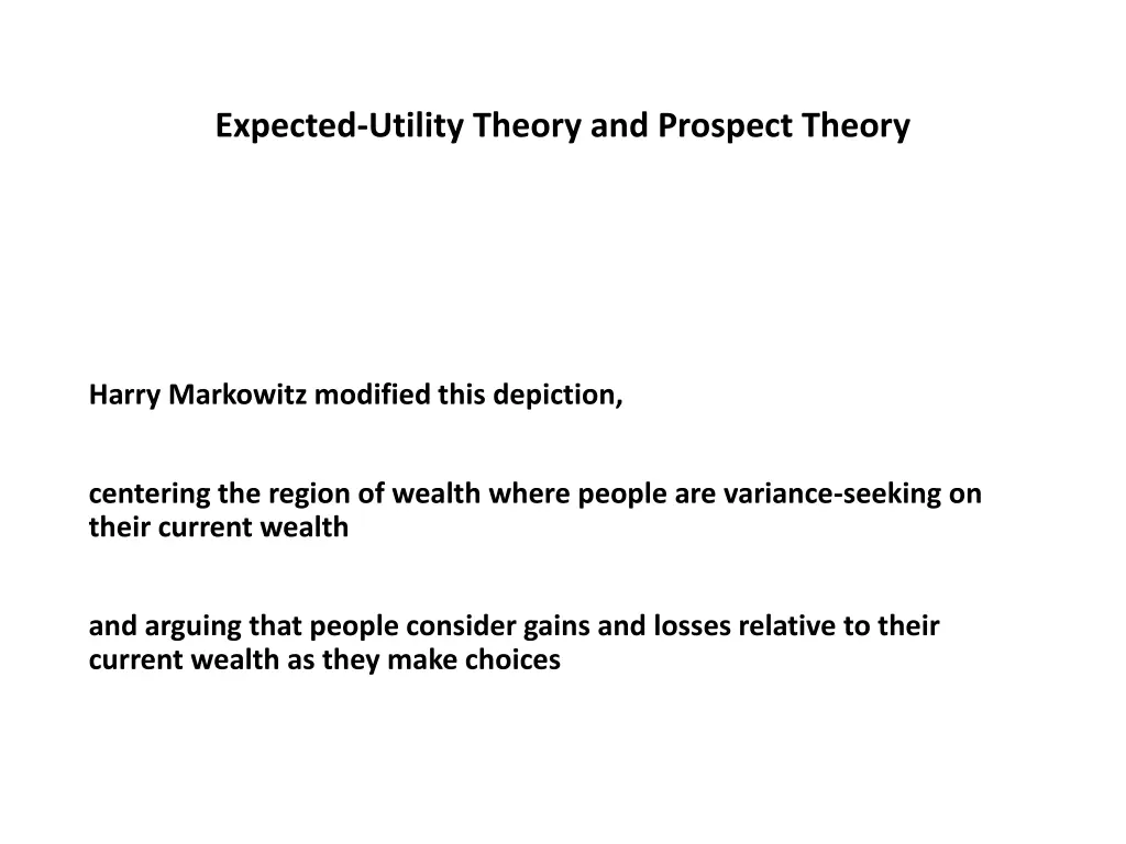 expected utility theory and prospect theory 17