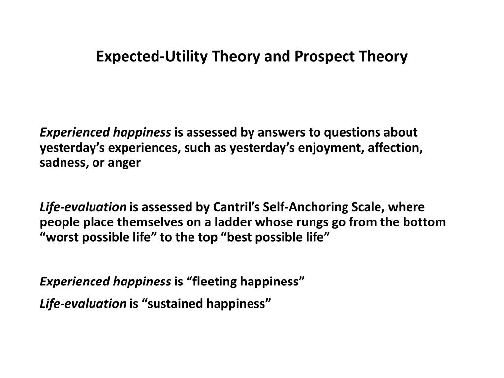 expected utility theory and prospect theory 2