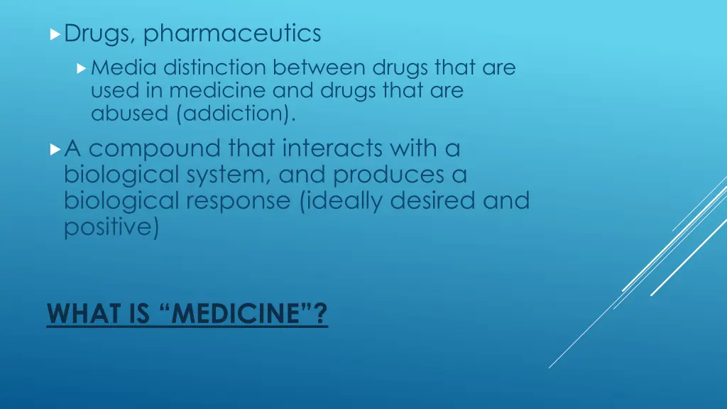 drugs pharmaceutics media distinction between