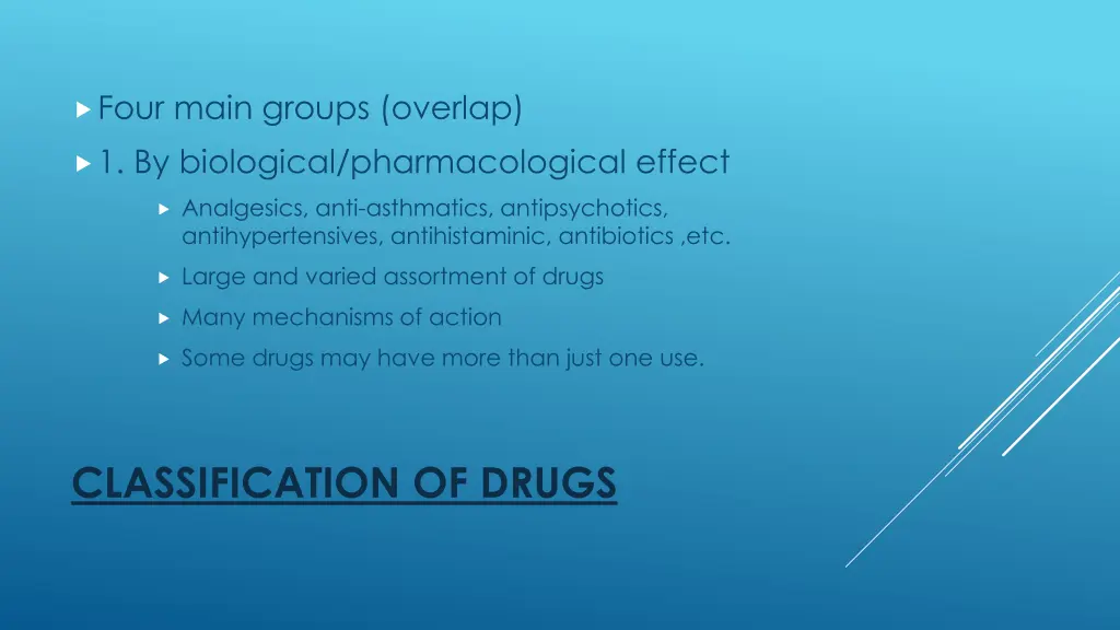 four main groups overlap