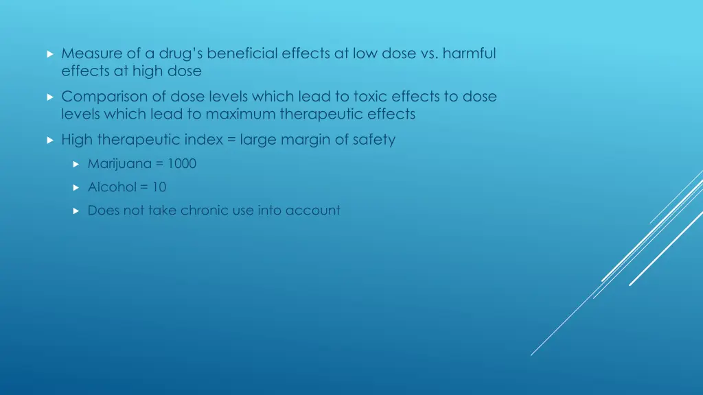 measure of a drug s beneficial effects