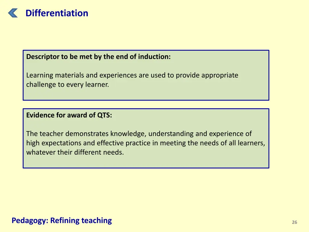 differentiation