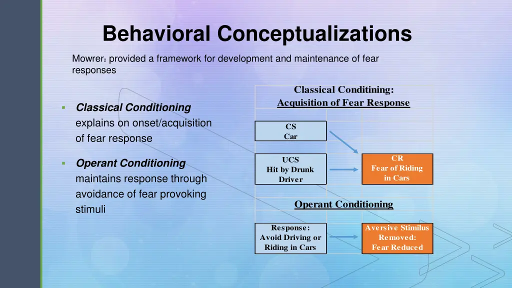 behavioral conceptualizations