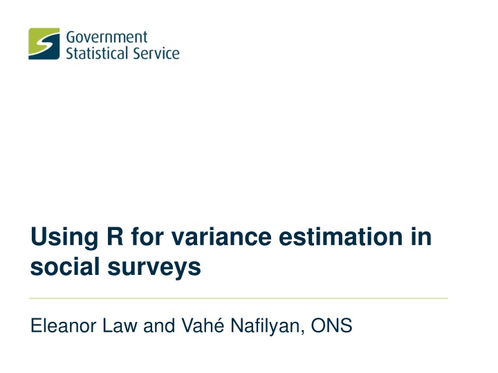 using r for variance estimation in social surveys