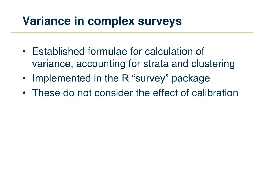 variance in complex surveys