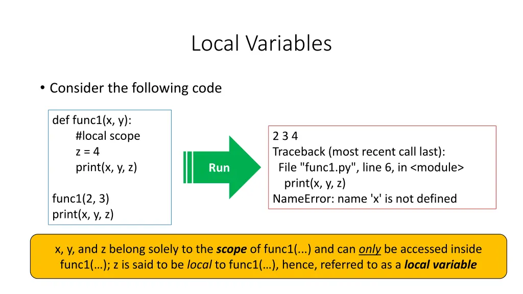 local variables