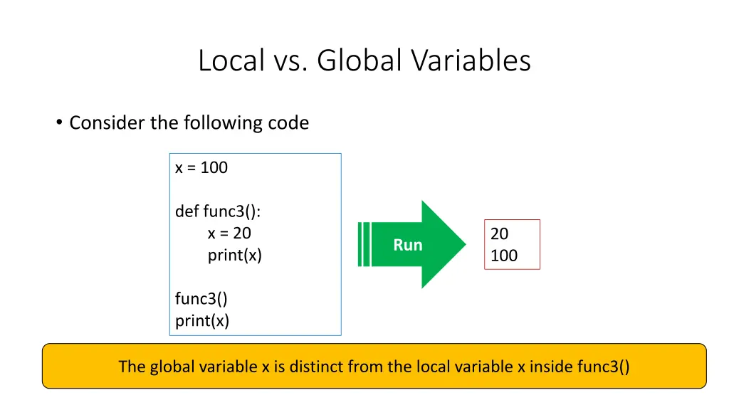 local vs global variables