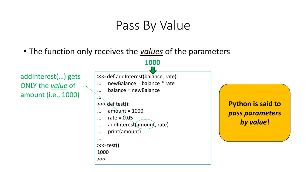 pass by value 3