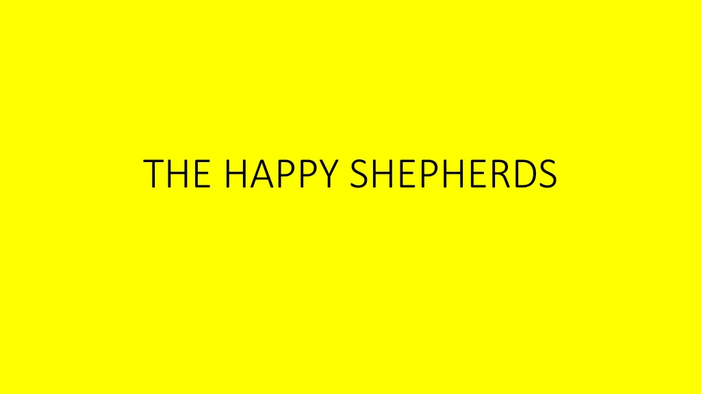 the happy shepherds