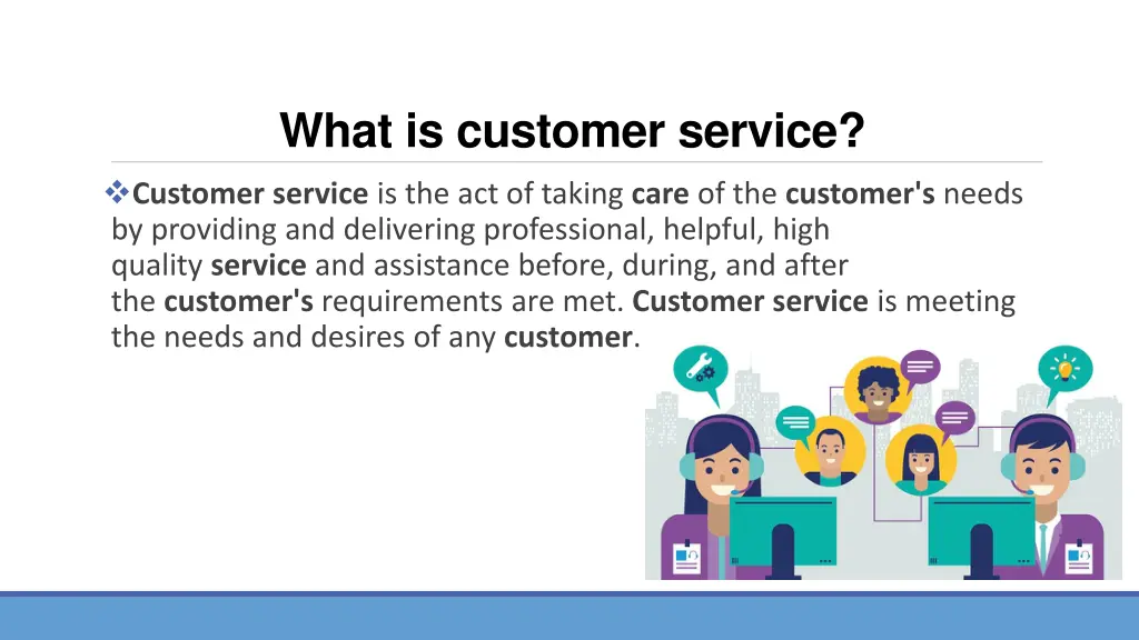 what is customer service customer service