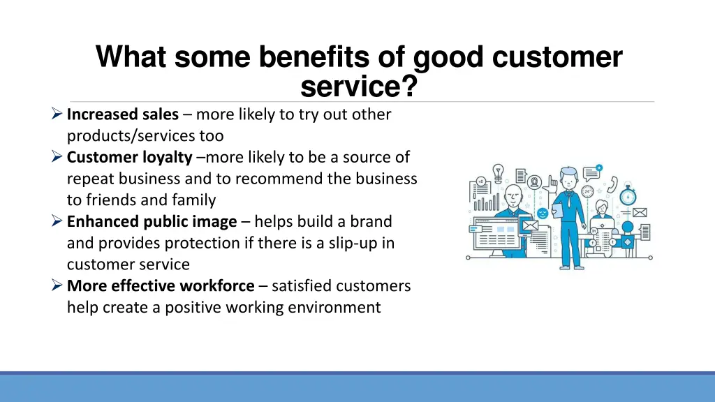 what some benefits of good customer service