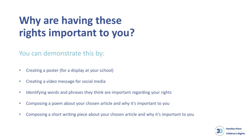 why are having these rights important to you