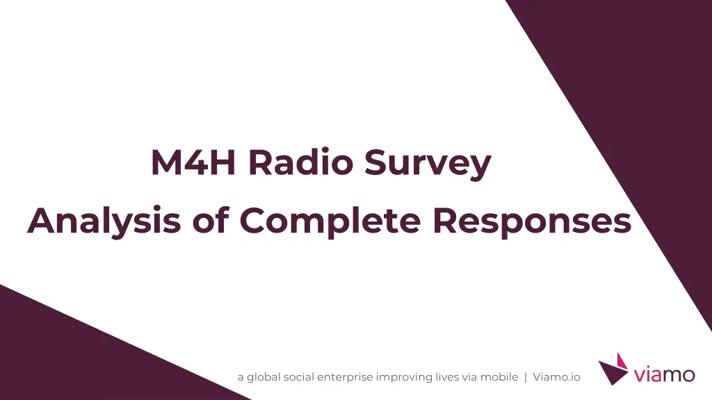 m4h radio survey 1