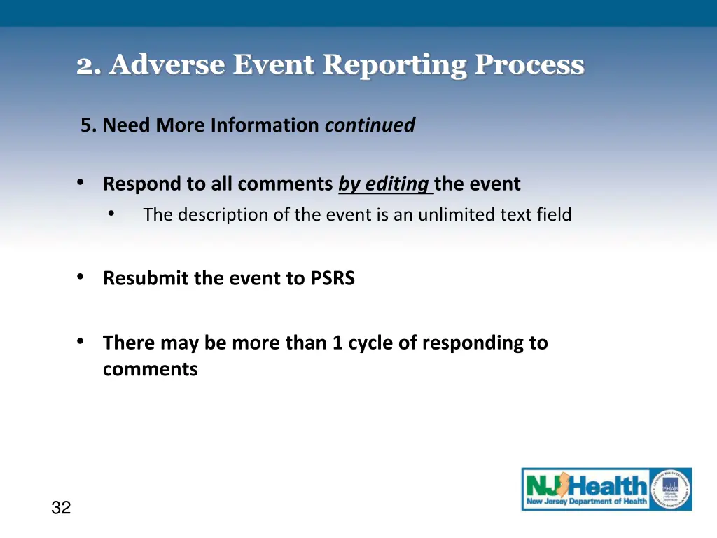 2 adverse event reporting process 19